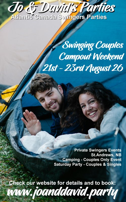 have a beer by the fire on a swingers camp out weekend.